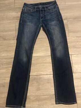 Dark Wash Boot Leg Jeans - Classic Indigo